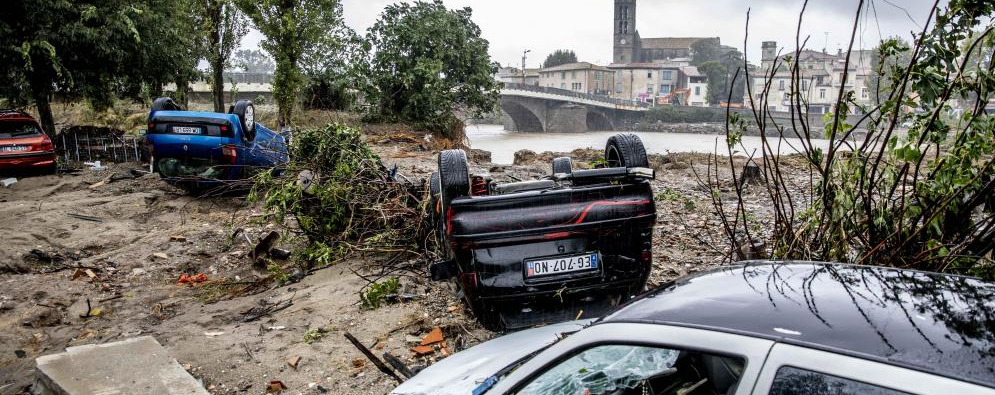 Résultats de simulation d'une inondation due à une crue de période