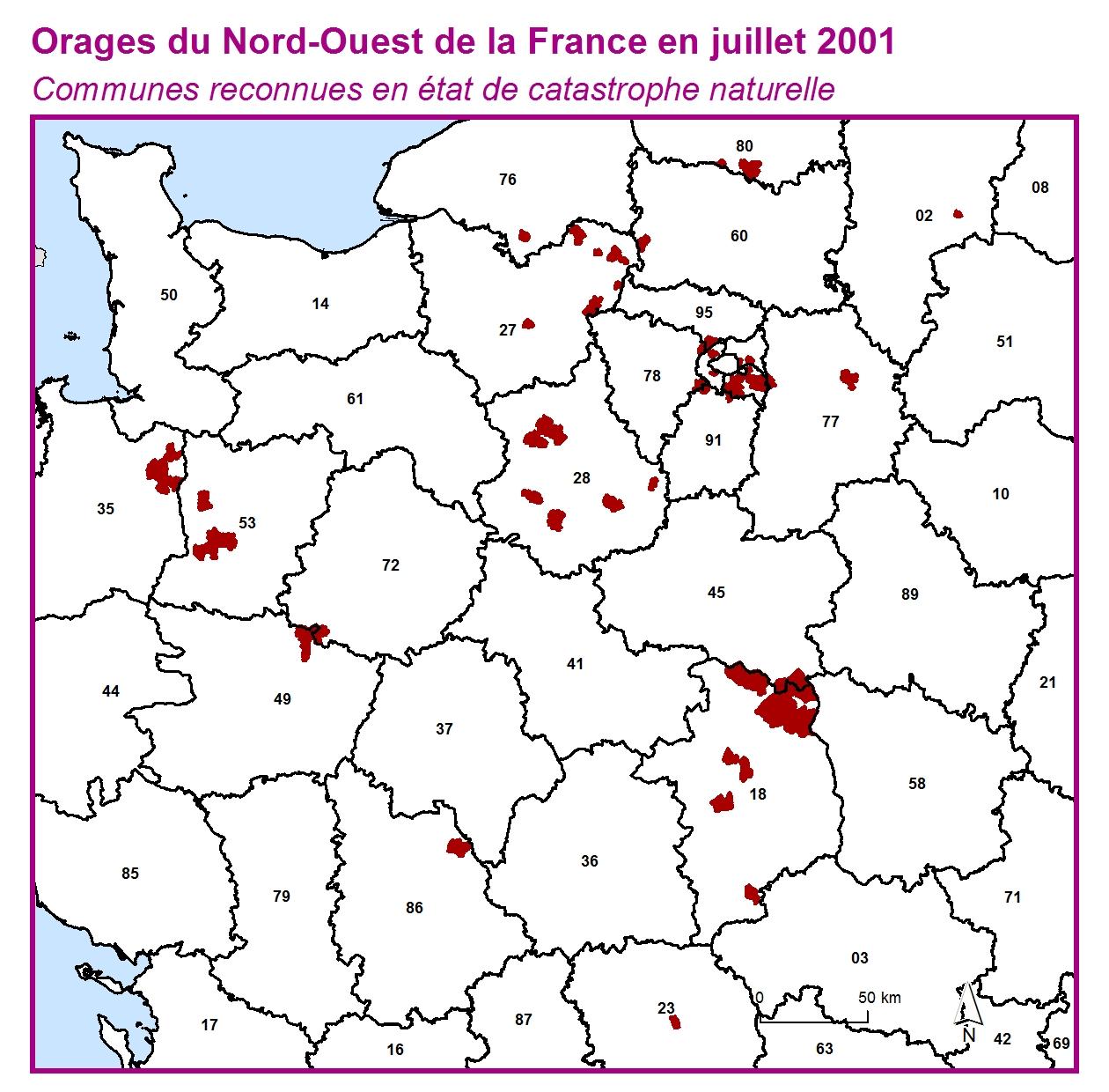 Cout par commune pour l'ensemble du marché