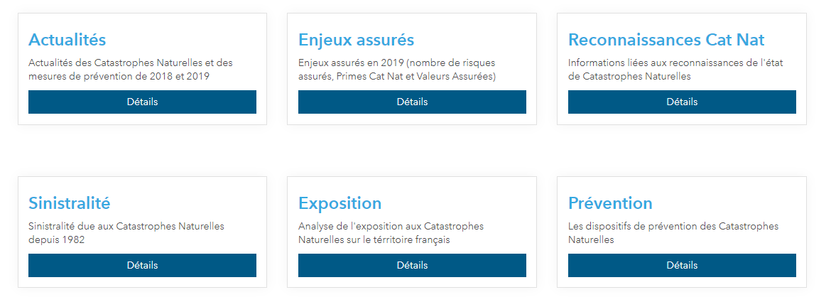 menu du site bilan cat nat ccr